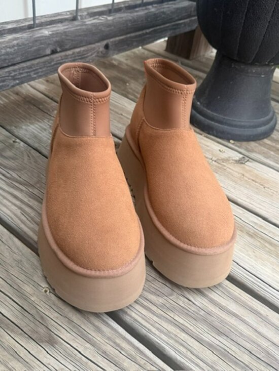 UGG Shoes - UGG Classic Mini Dipper Platform Boots Chestnut Women’s Size 11